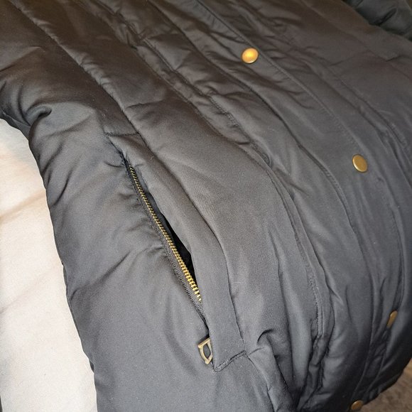 Banana Republic Hooded Long Puffer Jacket Coat Size Large - Picture 7 of 11